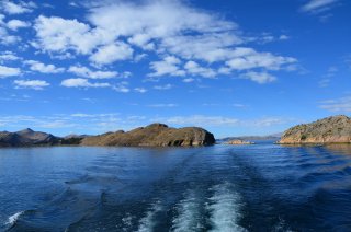 Auf dem Weg nach Isla del Sol Auf dem Weg nach Isla del Sol
