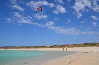 Kitesufer beim Sandy Bay Kitesufer beim Sandy Bay
