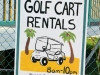 Hier gibt es keine Autos nur die Golf Carts