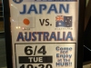 Japan - Australien Fussballspiel